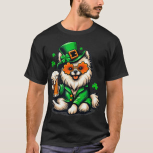 Camiseta Ropa Pomerania Día De San Paddys Para Perro Enamor