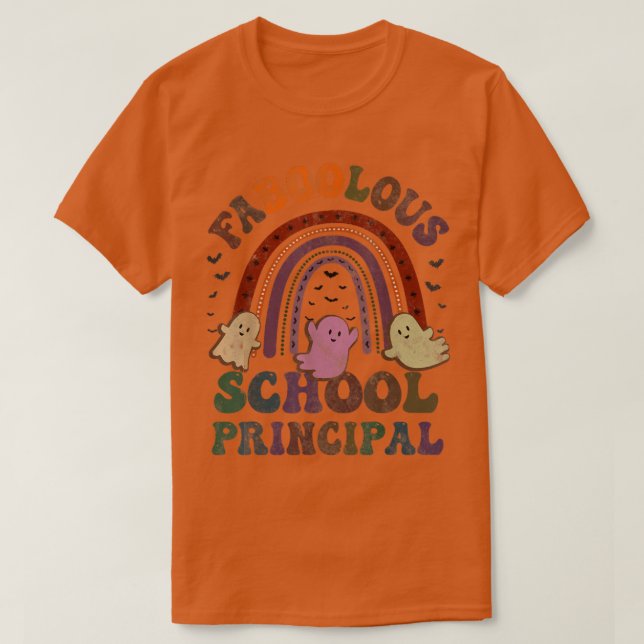 Camiseta Ropa PRINCIPAL De La Escuela Retro Faboolosa (Diseño del anverso)