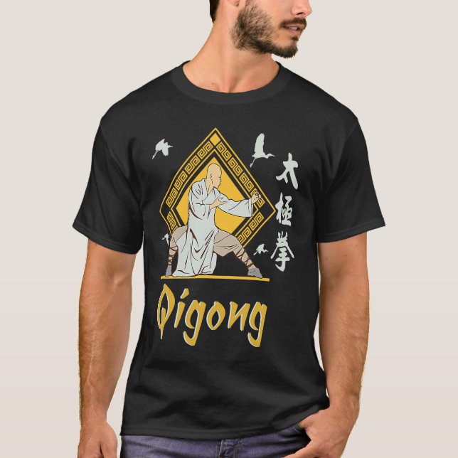 Camiseta Ropa Qi Gong para los ejercicios de tai chi con ch (Anverso)