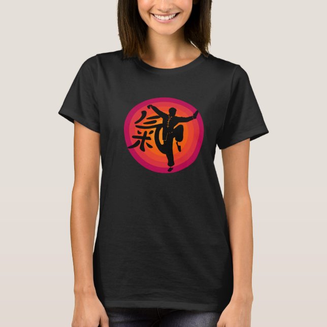 Camiseta Ropa Qi Gong para los ejercicios de tai chi con Ch (Anverso)