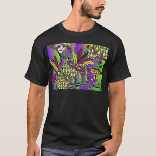 Camiseta Ropa Regalos Máscaras de Plumas de Mardi Gras Psic