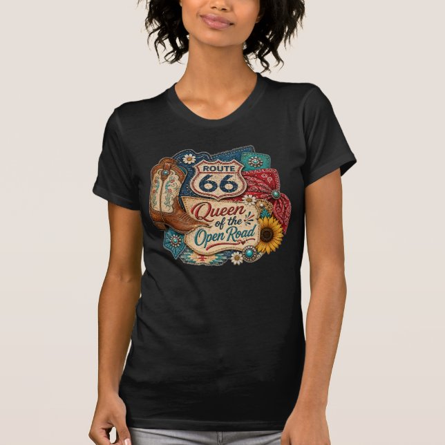 Camiseta Ropa Reina de la Carretera Abierta (Anverso)