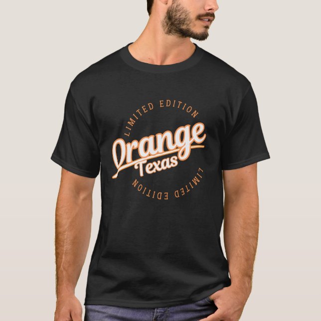 Camiseta Ropa Retro Athletic Orange TX (Anverso)