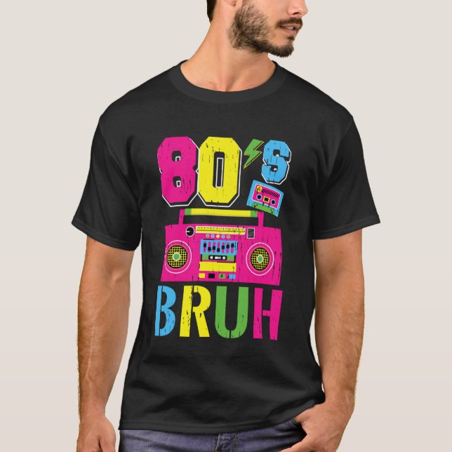 Camiseta Ropa Retro de los 80 para Chicos Fiesta de los Och (Anverso)
