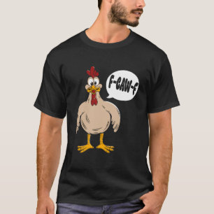 Camiseta Ropa Retro Divertida Humor de Pollo Sarcástico F-C