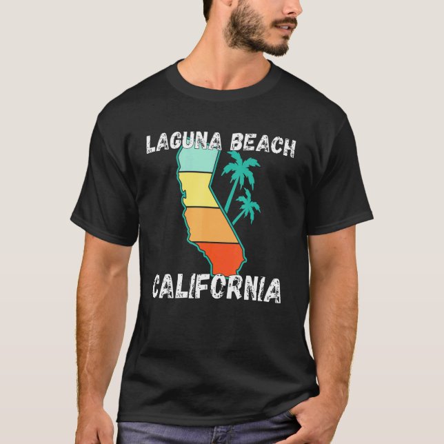 Camiseta Ropa Retro Laguna Beach California (Anverso)