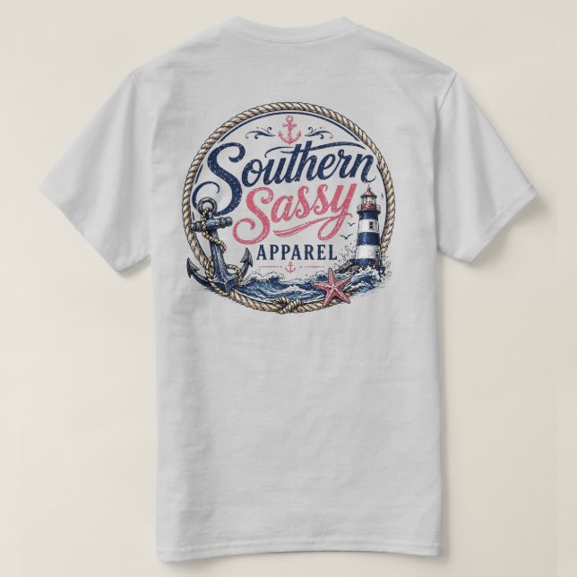 Camiseta Ropa Sassy del Sur (Reverso del diseño)