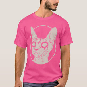 Camiseta Ropa Satánica De Gato Sfinx Metalizado De Muerte P