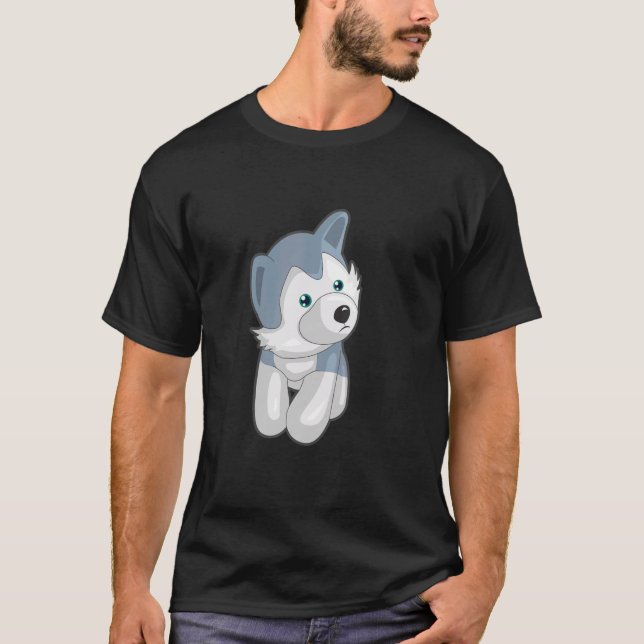 Camiseta Ropa simple de perro gris (Anverso)