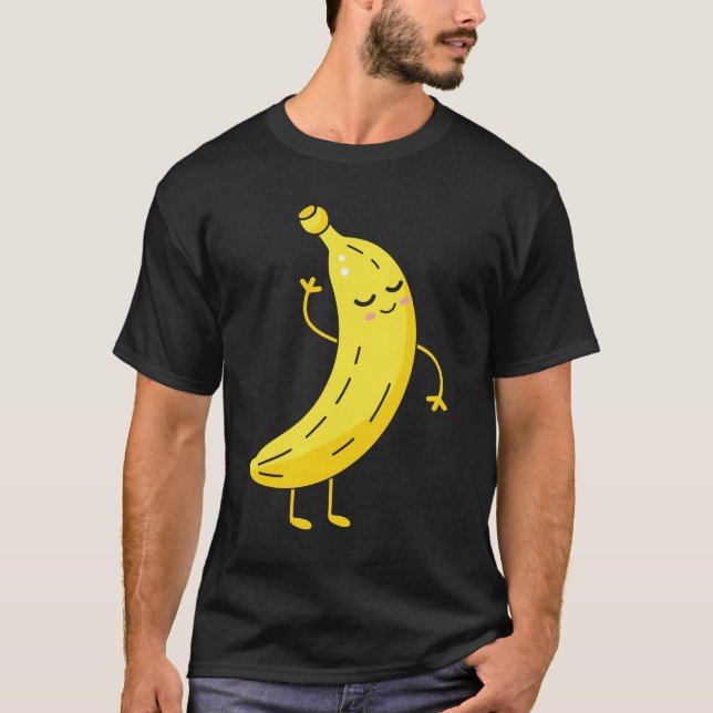 Camiseta Ropa temática de la fruta de plátano (Anverso)