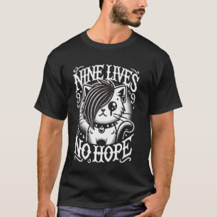 Camiseta Ropa temática del gato Moda alternativa Emo Aesthe