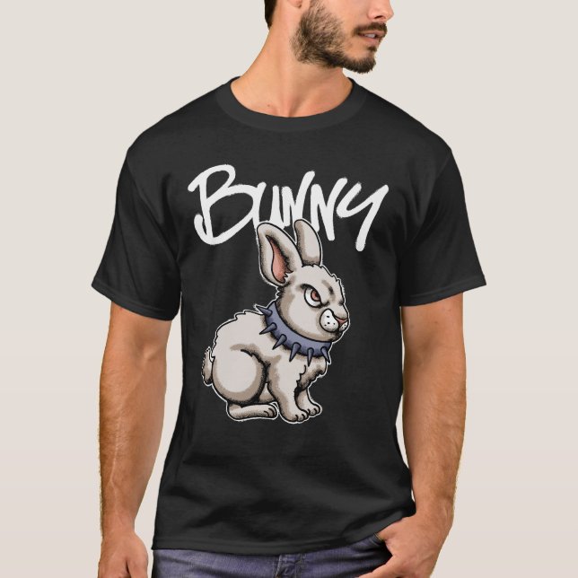Camiseta Ropa urbana de conejo enojado  (Anverso)