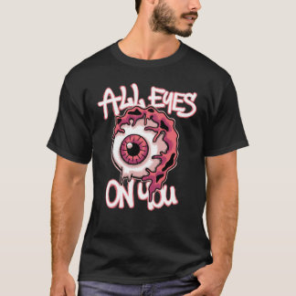 Camiseta ropa urbana de ojo espeluznante