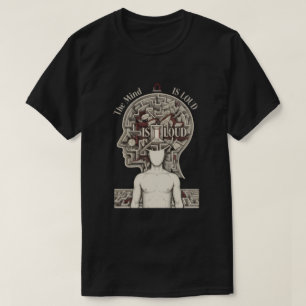 Camiseta Ropa urbana de Psicología Gráfico de Laberinto d