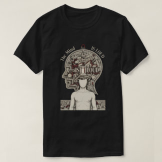 Camiseta Ropa urbana de Psicología | Gráfico de Laberinto d