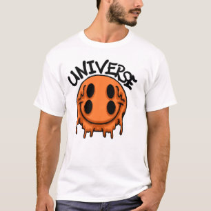 Camiseta Ropa urbana de sonrisa naranja derretida