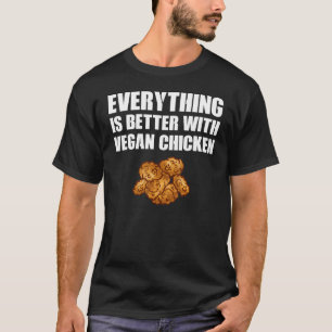 Camiseta Ropa vegana de pollo Diseño único vegano