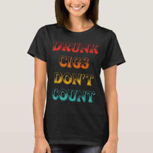 Camiseta Ropa Vintage 'Cigarrillos Borrachos No Cuentan'