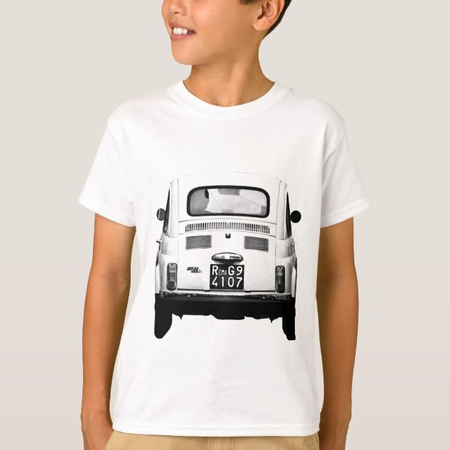 Camiseta Ropa vintage de Fiat 500 (Anverso)