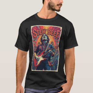 Camiseta Ropa Vintage Gráfica Concierto Estofado Carne de t