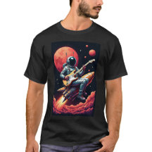 Ropa Vintage Gráfica de Concierto Vamos a Marte