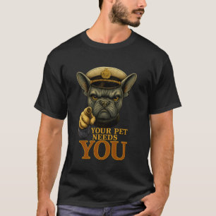 Camiseta Ropa y diseño divertido para amantes de French Bul