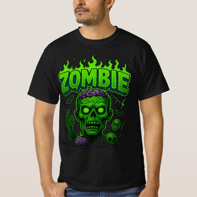 Camiseta Ropa Zombie de Halloween | Spooky Unisex (Anverso)
