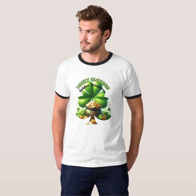Camiseta Ropas de la suerte y tesoros dorados (Anverso completo)