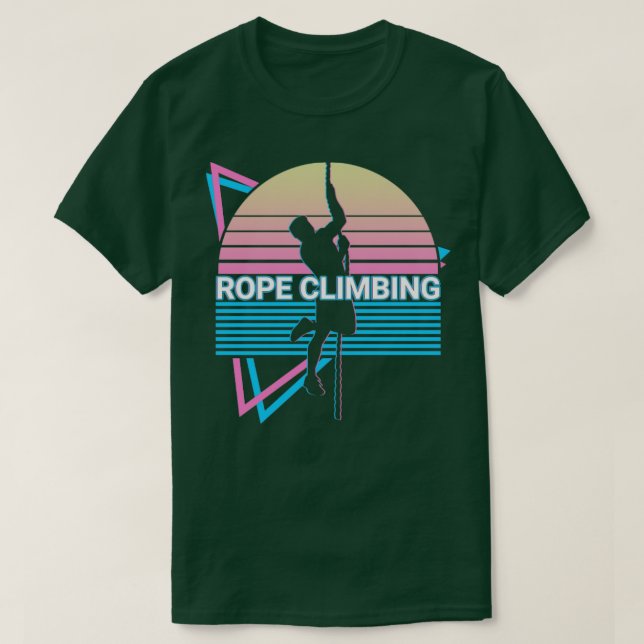 Camiseta Rope Climbing Rope Climber Retro (Diseño del anverso)