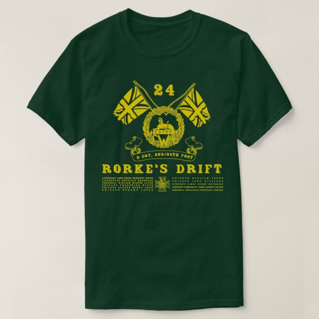 Camiseta Rorkes Drift Inspired by Zulu 1 (Diseño del anverso)