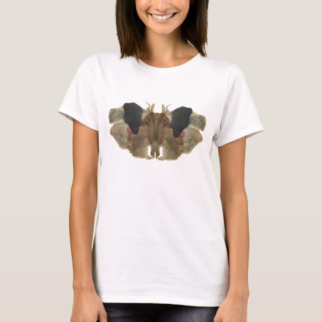 Camiseta Rorschach Inkblot Test. No me llames loca (Anverso)