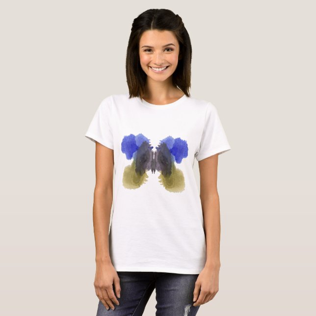 Camiseta Rorschach Inkblot Test. No me llames loca (Anverso completo)