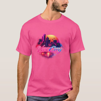 Camiseta rosa.