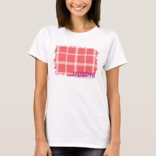 Camiseta Rosa 2 de la tela escocesa