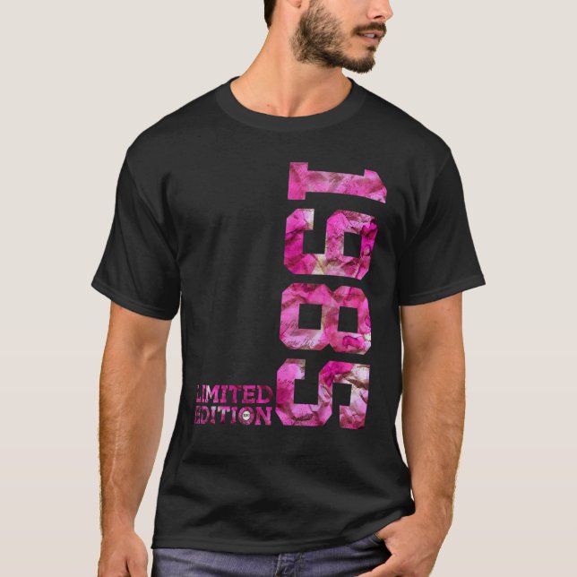 Camiseta Rosa 37 años 37 cumpleaños 1985 (Anverso)