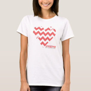 Camiseta Rosa 3 del zigzag
