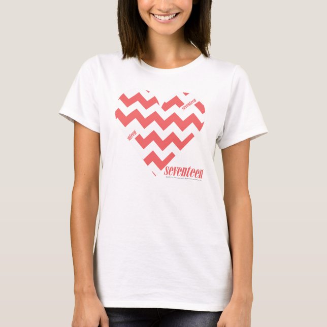 Camiseta Rosa 3 del zigzag (Anverso)
