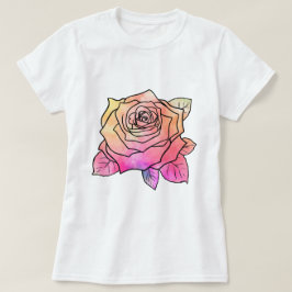 Camiseta Rosa abstracto colorido