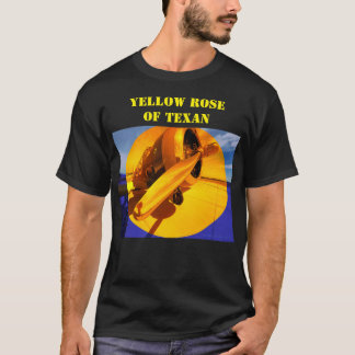 Camiseta Rosa amarilla de Texan (Texan Norteamericano T-6)