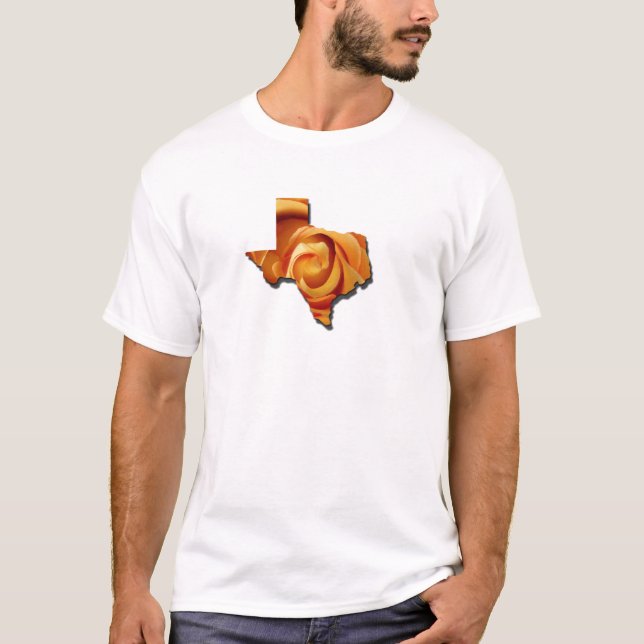 Camiseta Rosa amarillo Tejas (Anverso)
