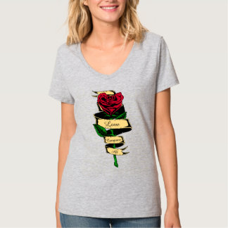 Camiseta Rosa Amor Conquista Todo Mujer