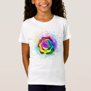 Camiseta Rosa arcoiris colorido