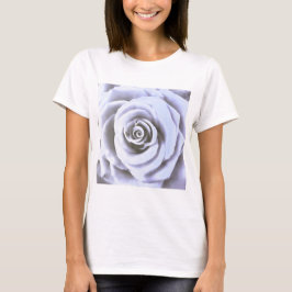 Camiseta Rosa artístico grande azul pálido