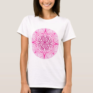 Camiseta Rosa azteca del círculo