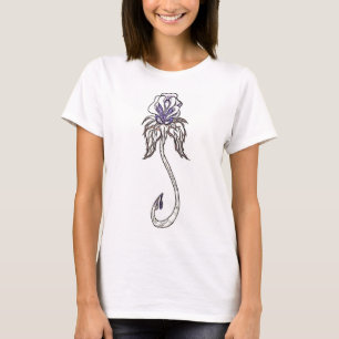 camiseta rosa azul