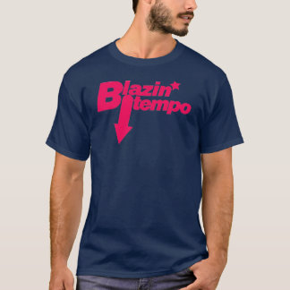 Camiseta Rosa azul ardiente de Downtempo