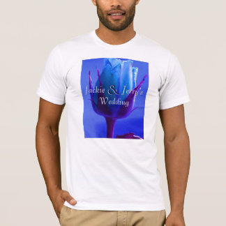 Camiseta Rosa azul delgado