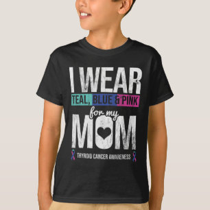 Camiseta Rosa Azul verde azulado Para Mamá Ri De Conciencia