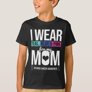 Camiseta Rosa Azul verde azulado Para Mamá Ri De Conciencia