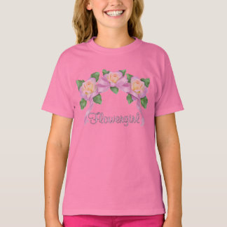 Camiseta Rosa Boda Cinta - Flowergirl
